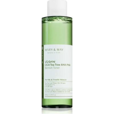 Mary&May Cica Tea Tree AHA PHA tonik łagodzący do skóry z problemami 200 ml