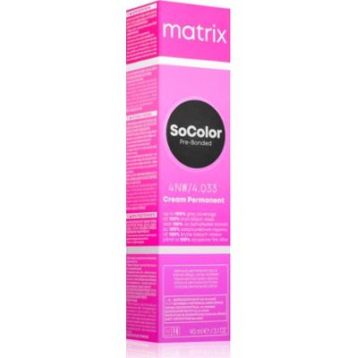 Matrix SoColor Pre-Bonded trwała farba do włosów do zakrywania siwych włosów odcień 4NW 90 ml
