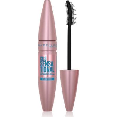 MAYBELLINE NEW YORK Lash Sensational wodoodporny tusz do rzęs wydłużający, podkręcający i nadający rzęsom objętość odcień Black 9.4 ml
