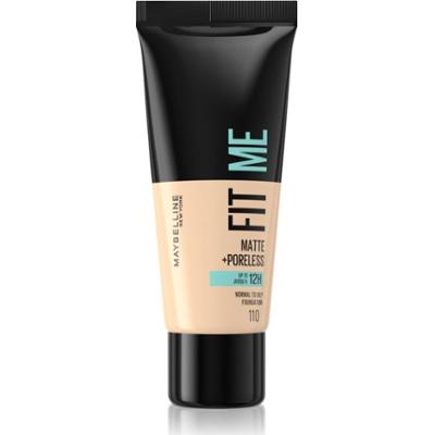 MAYBELLINE NEW YORK Fit Me! Matte+Poreless matujący podkład do skóry normalnej i tłustej odcień 110 Porcelain 30 ml