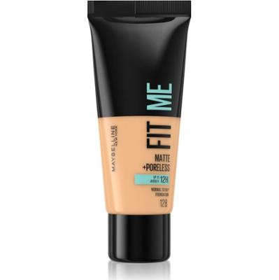 MAYBELLINE NEW YORK Fit Me! Matte+Poreless matujący podkład do skóry normalnej i tłustej odcień 128 Warm Nude 30 ml