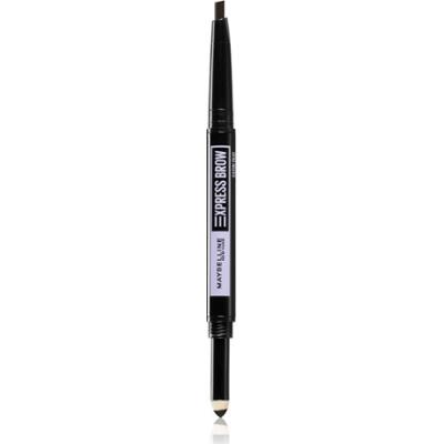 MAYBELLINE NEW YORK Express Brow Satin Duo kredka i puder do brwi podwójne odcień 04 - Dark Brown