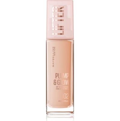 MAYBELLINE NEW YORK Lifter Plump & Glow podkład rozświetlający nadający naturalny wygląd odcień 102 30 ml