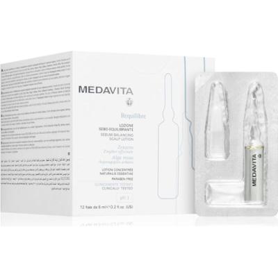 Medavita Requilibre Sebum-Balancing Scalp Lotion serum do włosów do tłustej skóry głowy 12x6 ml