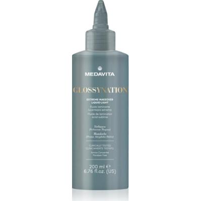 Medavita Glossynation Extreme Makeover Liquid Light intensywnie nawilżająca pielęgnacja rozjaśniająca do matowych włosów 200 ml