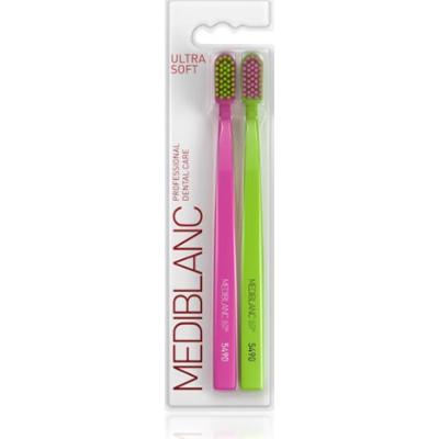 MEDIBLANC 5490 Ultra Soft szczoteczki do zębów ultra soft Pink, Green 2 szt.