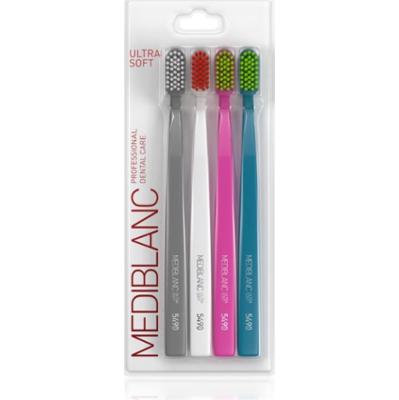 MEDIBLANC 5490 Ultra Soft szczoteczki do zębów ultra soft Grey, White, Pink, Blue 4 szt.