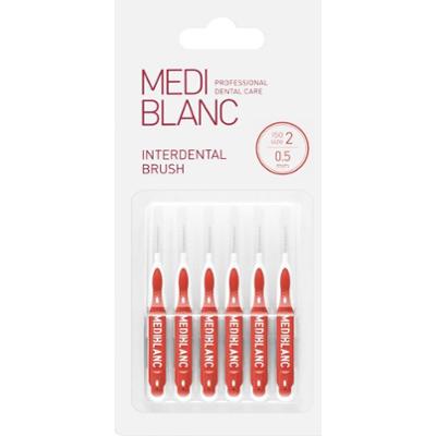 MEDIBLANC Interdental Pick-brush szczoteczka międzyzębowa 0,5 mm Red 6 szt.