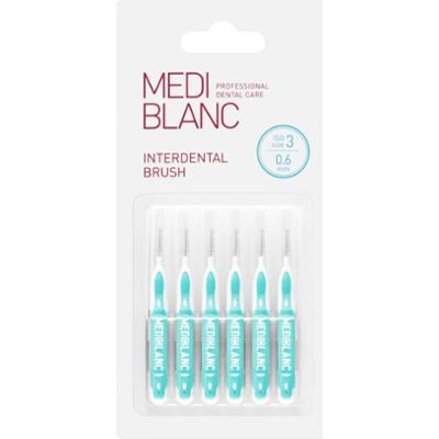 MEDIBLANC Interdental Pick-brush szczoteczka międzyzębowa 0,6 mm Blue 6 szt.