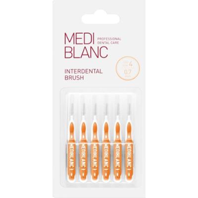 MEDIBLANC Interdental Pick-brush szczoteczka międzyzębowa 0,7 mm Yellow 6 szt.