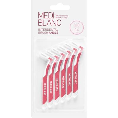 MEDIBLANC Interdental Pick-brush Angle szczoteczka międzyzębowa 6 szt. 0,4 mm Pink 6 szt.