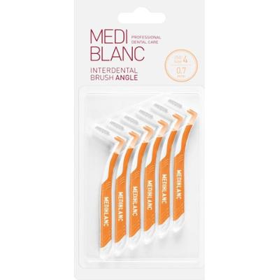 MEDIBLANC Interdental Pick-brush Angle szczoteczka międzyzębowa 6 szt. 0,7 mm Yellow 6 szt.