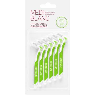 MEDIBLANC Interdental Pick-brush Angle szczoteczka międzyzębowa 6 szt. 0,8 mm Green 6 szt.