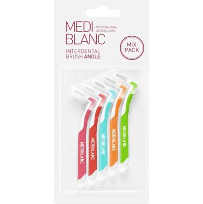 MEDIBLANC Interdental Pick-brush Angle szczoteczka międzyzębowa 10 szt. Mix kit 5 szt.