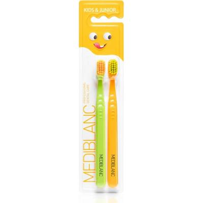 MEDIBLANC KIDS & JUNIOR Ultra Soft szczoteczka do zębów dla dzieci ultra soft Green, Orange 2 szt.