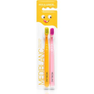 MEDIBLANC KIDS & JUNIOR Ultra Soft szczoteczka do zębów dla dzieci ultra soft Orange, Pink 2 szt.