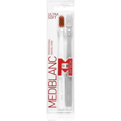MEDIBLANC 5490 Ultra Soft szczoteczki do zębów ultra soft White, Grey 2 szt.