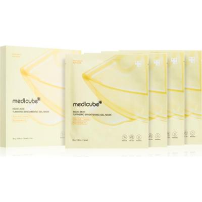 Medicube Kojic Acid Turmeric Brightening Gel Mask maseczka nawilżająca i rozświetlająca z żelową konsystencją 4 szt.