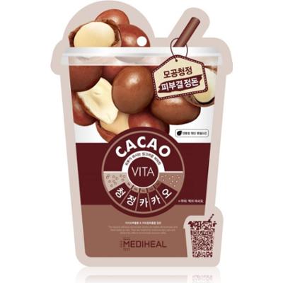 MEDIHEAL Vita Mask Cacao maseczka w płachcie do ściągnięcia porów i nadania skórze matowego wyglądu 20 ml