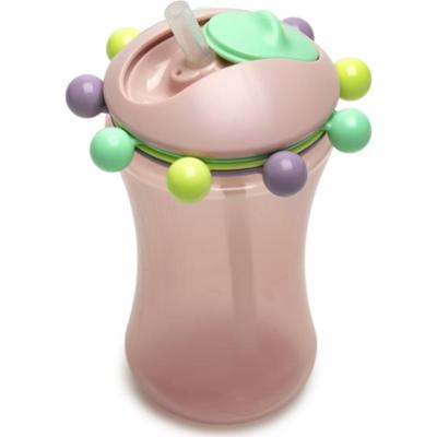 Melii Abacus Straw Sippy Cup kubek ze słomką Pink 340 ml