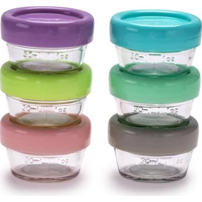 Melii Glass Food Container pudełko do przechowywania żywności 6x59 ml