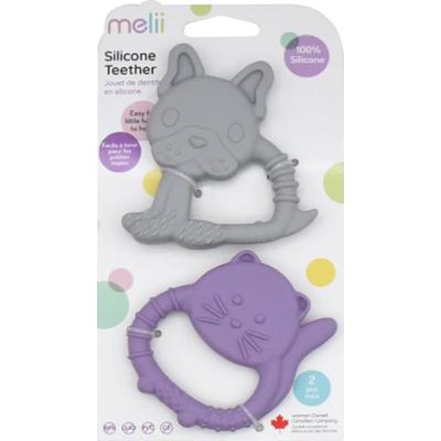 Melii Teethers gryzak Bulldog & Cat 2 szt.