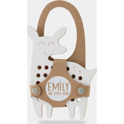 Milin Big Wooden Lacing Toy Little Deer Emily zabawka edukacyjna 18 cm x 13 cm x 0,7 cm 1 szt.