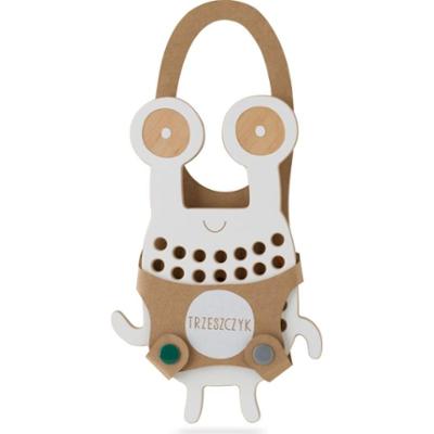 Milin Big Wooden Lacing Toy Crab Goggly zabawka edukacyjna 20 cm x 13 cm x 0,7 cm 1 szt.