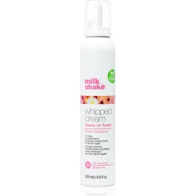 milk_shake® Leave-in Treatments Whipped Cream kuracja nawilżająca bez spłukiwania do włosów farbowanych Flower Fragrance 200 ml