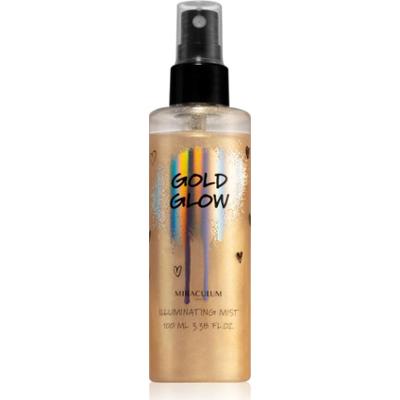 Miraculum Girls Collection Gold Glow mgiełka rozświetlająca do twarzy i ciała z brokatem 100 ml