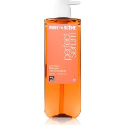 mise en scene Perfect Serum Original Shampoo szampon odbudowujący włosy do nabłyszczania i zmiękczania włosów 680 ml