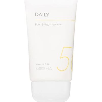 Missha All Around Safe Block Cotton Sun krem do opalania SPF 50+ do skóry wrażliwej i alergicznej 50 ml
