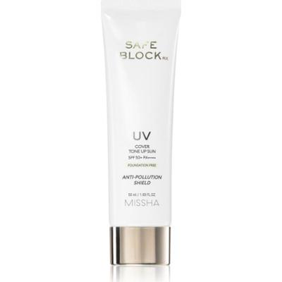 Missha Safe Block RX Cover Tone Up Sun mineralny krem ochronny do twarzy i miejsc wrażliwych SPF 50+ odcień Foundation-Free 50 ml