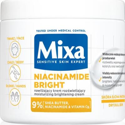 Mixa Niacinamide Bright multifunkcyjny krem krem intensywnie nawilżający przeciw przebarwieniom 400 ml