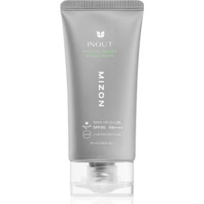 Mizon Inout Watery Sheer Sunscreen lekki krem ochronny do twarzy o działaniu nawilżającym SPF 50+ 50 ml