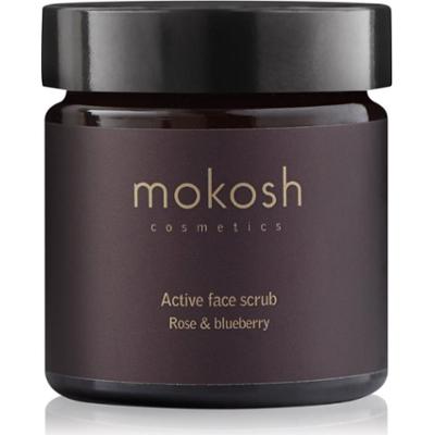 Mokosh Rose & Blueberry nawilżający peeling do twarzy 60 ml