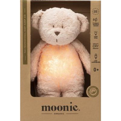 Moonie Bear 2.0 Organic Rose przytulanka do spania z melodią 1 szt.
