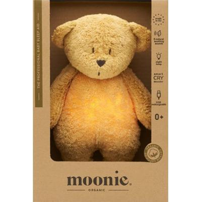 Moonie Bear 2.0 Organic Honey przytulanka do spania z melodią 1 szt.
