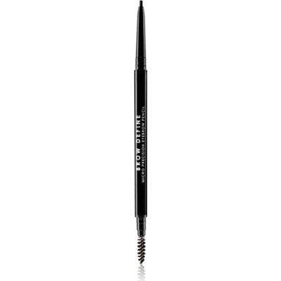MUA Makeup Academy Brow Define precyzyjna kredka do brwi ze szczotką odcień Black 0.05 g