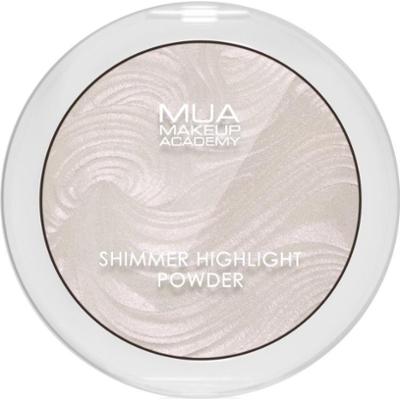 MUA Makeup Academy Shimmer kompaktowy rozświetlacz pudrowy odcień Peach Diamond 8 g
