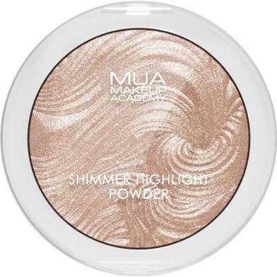 MUA Makeup Academy Shimmer kompaktowy rozświetlacz pudrowy odcień Radiant Cashmere 8 g