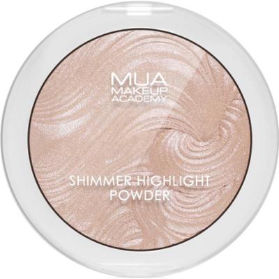 MUA Makeup Academy Shimmer kompaktowy rozświetlacz pudrowy odcień Pink Shimmer 8 g