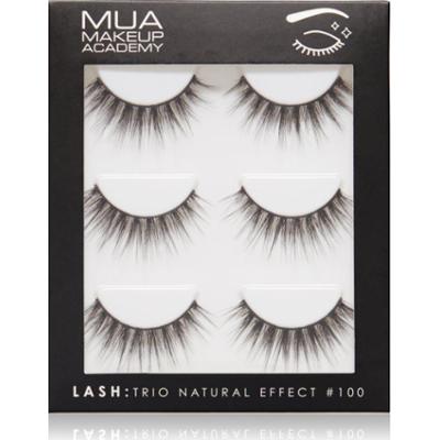 MUA Makeup Academy Lashes Natural Effect sztuczne rzęsy #100 3 para