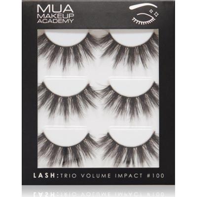 MUA Makeup Academy Lashes Volume Impact sztuczne rzęsy typ Volume #100 3x2 szt.