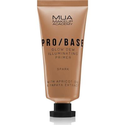 MUA Makeup Academy PRO/BASE Glow Dew rozświetlająca baza odcień Spark 30 ml