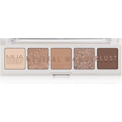 MUA Makeup Academy Eyeshadow Collection 5 Shade Palette paleta cieni do powiek odcień Neutral Wanderlust 3.8 g