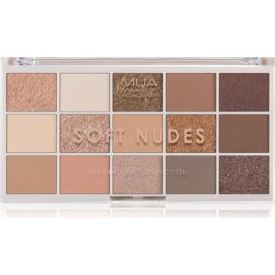 MUA Makeup Academy Eyeshadow Collection 15 Shade Palette paleta cieni do powiek odcień Soft Nudes 12 g