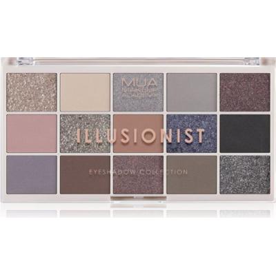 MUA Makeup Academy Eyeshadow Collection 15 Shade Palette paleta cieni do powiek odcień Illusionist 12 g
