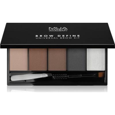 MUA Makeup Academy Brow Define paletka pudrowych cieni do brwi z aplikatorem 1 szt.