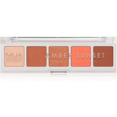 MUA Makeup Academy Eyeshadow Collection 5 Shade Palette paleta cieni do powiek odcień Amber Sunset 3.8 g
